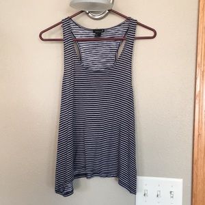 Blue and white stripped tank top!
